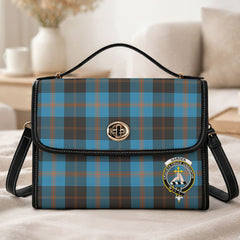 Garden Tartan Crest Satchel Bag