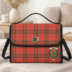 Grant Weathered Tartan Crest Satchel Bag