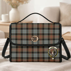 Gunn Weathered Tartan Crest Satchel Bag