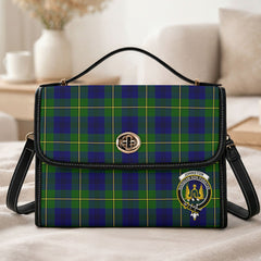 Johnston Modern Tartan Crest Satchel Bag