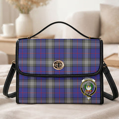 Kinnaird Tartan Crest Satchel Bag