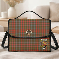 McIntosh Hunting Weathered Tartan Crest Satchel Bag