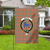 Bruce Ancient Tartan Crest Garden Flag