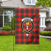 Chisholm Modern Tartan Crest Garden Flag