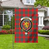 Cumming Modern Tartan Crest Garden Flag