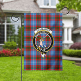 Dalmahoy Tartan Crest Garden Flag