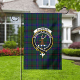 Davidson Modern Tartan Crest Garden Flag