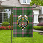 Gray Hunting Tartan Crest Garden Flag