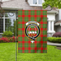 Grierson Tartan Crest Garden Flag