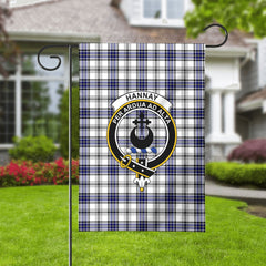 Hannay Modern Tartan Crest Garden Flag