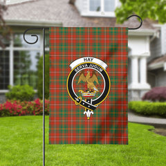 Hay Ancient Tartan Crest Garden Flag