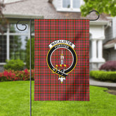 MacAlister Modern Tartan Crest Garden Flag
