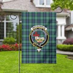 MacDonald of the Isles Hunting Ancient Tartan Crest Garden Flag