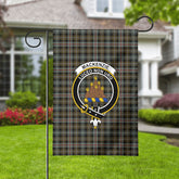 MacKenzie Weathered Tartan Crest Garden Flag