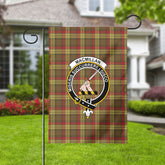 MacMillan Old Weathered Tartan Crest Garden Flag