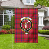MacRae Modern Tartan Crest Garden Flag
