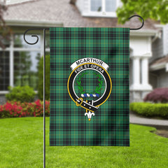 McArthur Ancient Tartan Crest Garden Flag