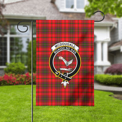 McDougall Modern Tartan Crest Garden Flag