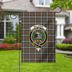 McLaren Weathered Tartan Crest Garden Flag