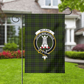McLean Hunting Tartan Crest Garden Flag