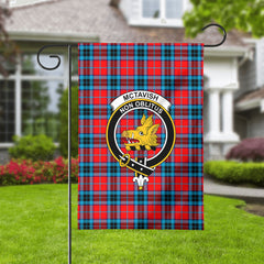 McTavish Modern Tartan Crest Garden Flag