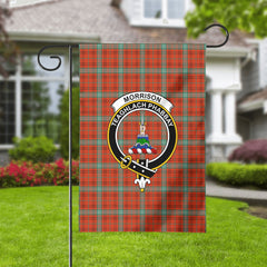 Morrison Red Ancient Tartan Crest Garden Flag