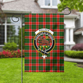 Pollock Tartan Crest Garden Flag