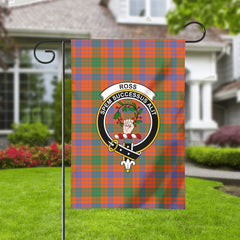 Ross Ancient Tartan Crest Garden Flag