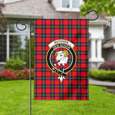 Ruthven Modern Tartan Crest Garden Flag