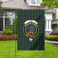Tait Tartan Crest Garden Flag