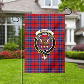 Wishart Dress Tartan Crest Garden Flag