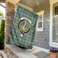 Caldwell Tartan Crest Garden Flag