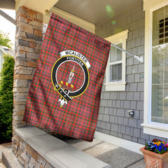 McAlister Modern Tartan Crest Garden Flag