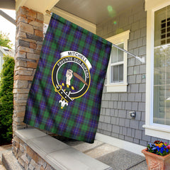 Mitchell Tartan Crest Garden Flag