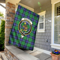 Monteith Tartan Crest Garden Flag