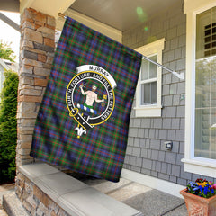 Murray of Atholl Modern Tartan Crest Garden Flag