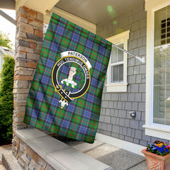 Paterson Tartan Crest Garden Flag
