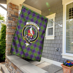 Whiteford Tartan Crest Garden Flag
