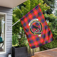 Abernathy Tartan Crest Garden Flag