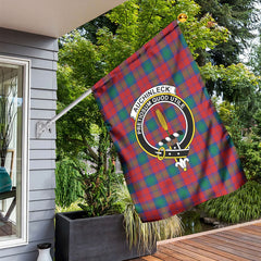 Auchinleck Tartan Crest Garden Flag