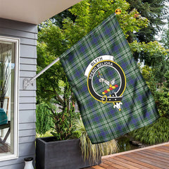Blyth Tartan Crest Garden Flag