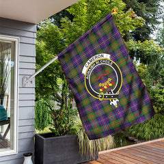Cameron of Erracht Modern Tartan Crest Garden Flag