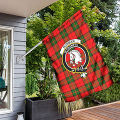 Dunbar Modern Tartan Crest Garden Flag