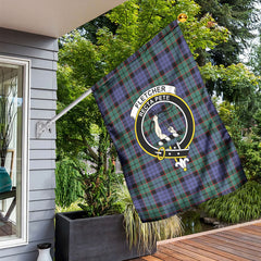 Fletcher Modern Tartan Crest Garden Flag