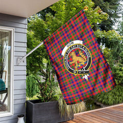 Gow (or McGouan) Tartan Crest Garden Flag