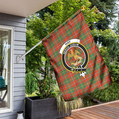 Hay Ancient Tartan Crest Garden Flag