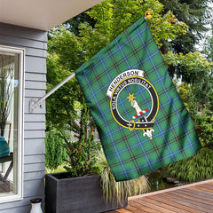 Henderson Ancient Tartan Crest Garden Flag