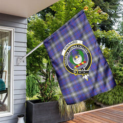 Kinnaird Tartan Crest Garden Flag