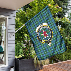 Lyon Tartan Crest Garden Flag