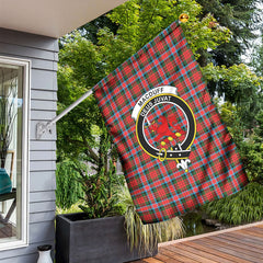 MacDuff Modern Tartan Crest Garden Flag